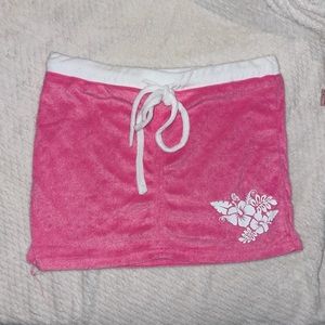 🌸Y2K Pink Terry Cloth Mini Skirt🌸